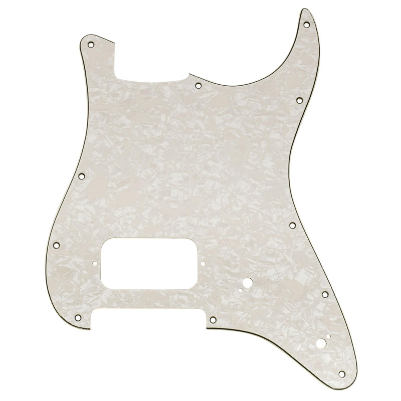 Musiclily Pro 11-Hole ST Guitar Pickguard for Squier Sonic Strat HT H Electric Guitar, 4Ply Aged White Pearl
