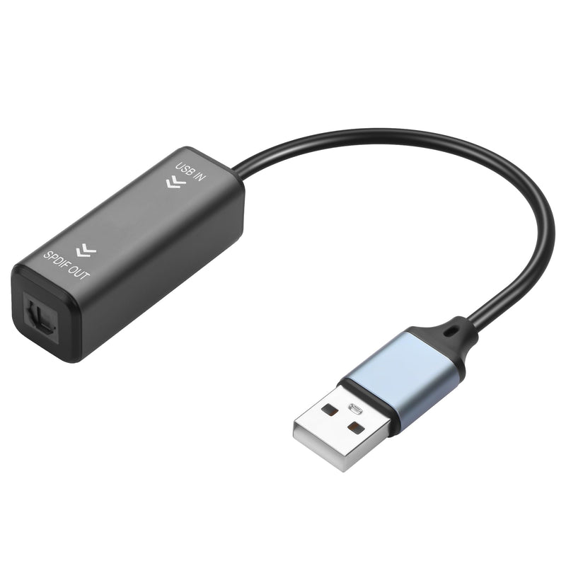 [AUSTRALIA] - GINTOOYUN 24 Bit 96K Sampling Rate USB to Fiber Optic Audio Converter 10CM/0.32FT Optical Interface USB to Fiber Optic Audio Converter TV Computer Connection Echo Wall Speaker 