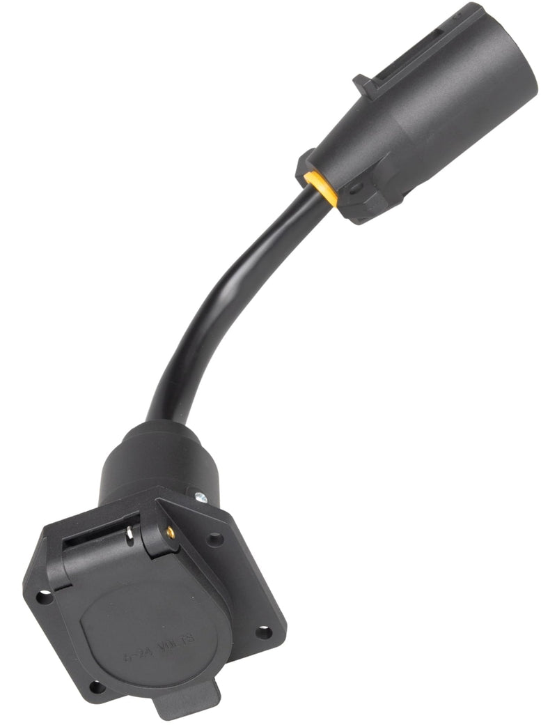 EWAY 7-Way Adapter with Power Switch for Furrion RV Backup Camera System, Plug and Play for Tow Vehicle to RV Wireless Observation Cameras, Provides 12V Power to Camera Through 7-Pin Connector