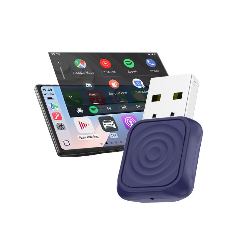 CarlinKit Mini Ultra 2-in-1 Wireless CarPlay & Android Auto Adapter | Wired to Wireless,USB-A/C Easy Setup No App,Auto-Reconnects Instantly,5.8GHz WiFi No Lag,OTA Updates with iOS 10+&Android 11+