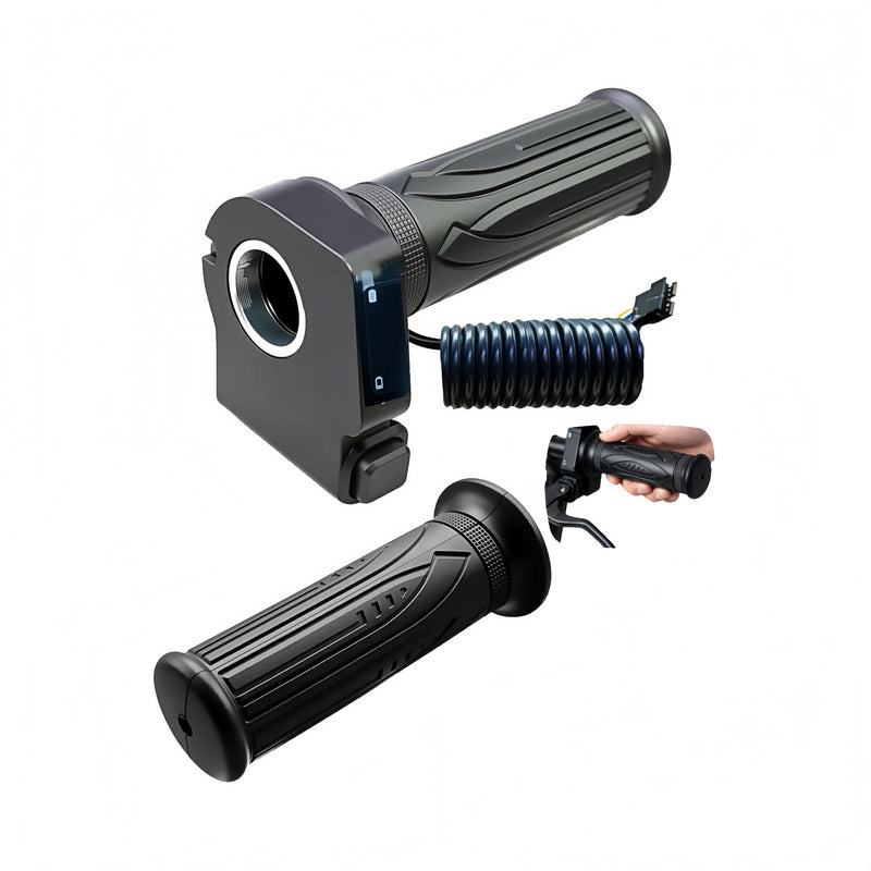 [AUSTRALIA] - 36V Twist Throttle Grip Replacement for Jetson Electric e-Bike, Bolt pro Throttle replacementfor Scooter dyu D3F/D2F/C3/C4 Ebike, with LCD Voltage Display and Cruise Controll Button 
