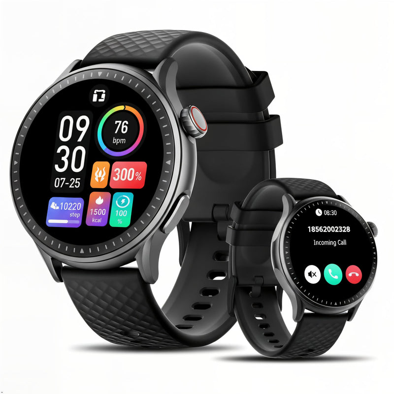 GTR3 Smartwatch for Men Women - 1.43" AMOLED Display, Bluetooth Calling, AI Voice Assistant, Heart Rate Sleep Tracking, 120+ Sports Modes, 10-Day Battery, Gift Box