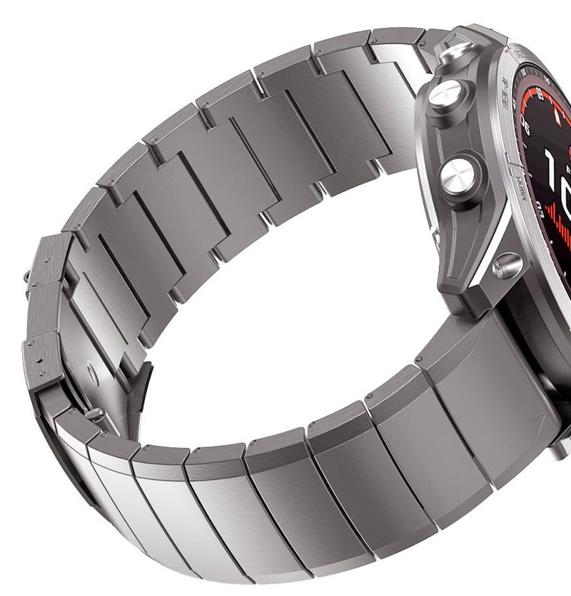 26mm Titanium Metal Quick Release WatchBand Compatible for Fenix 8 51mm/Enduro 3 51mm/Fenix 6X Pro/7X Pro/5X Plus,22mm Band for Garmin Fenix 8 47mm/E 47mm/Fenix 6 Pro/7/5 Plus/Forerunner 965 22mm