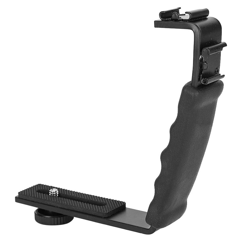 [AUSTRALIA] - Camera L Bracket, Lightweight Dual Hot Shoe Mount L Bracket for DSLR Mirrorless, with Comfortable Handle, for Horizontal Vertical , Photography 