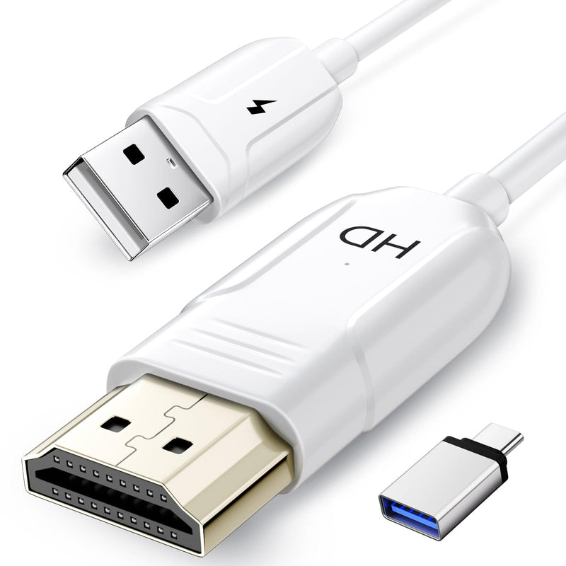 [AUSTRALIA] - Wireless HDMI Display Adapter for iPhone, Stream Video/Audio/Files from iPhone,iPad,Android,Tablet,Laptop,MacBook to TV/Monitor/Projector, HDMI to USB C Screen Mirroring Cable Support Airplay Miracast 