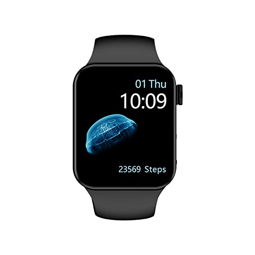 Smart Watch for Android iOS Phones Compatible with iPhone Samsung, 2.01'' Touchscreen Fitness Tracker Smartwatch with Call/SMS/Heart Rate/Pedometer for Men Women (Black1)