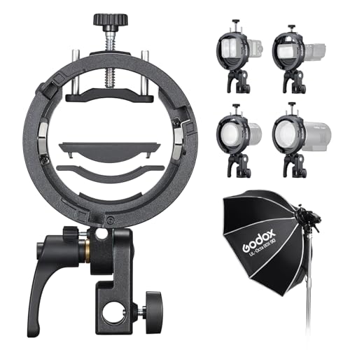 Godox S3 Bowens Mount Speedlite Bracket with Umbrella Hole