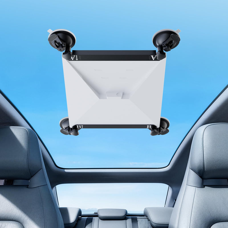 Starlink Mini Mount, Starlink Mini Suction Cup Mount for Car Windows & Sunroofs, Secure Mounting Kit with 2 Spare Cups & Anti-Slip Pad,All-Weather Stability for RVs, Trucks & Boats (Black/Deep black) Black/Deep black