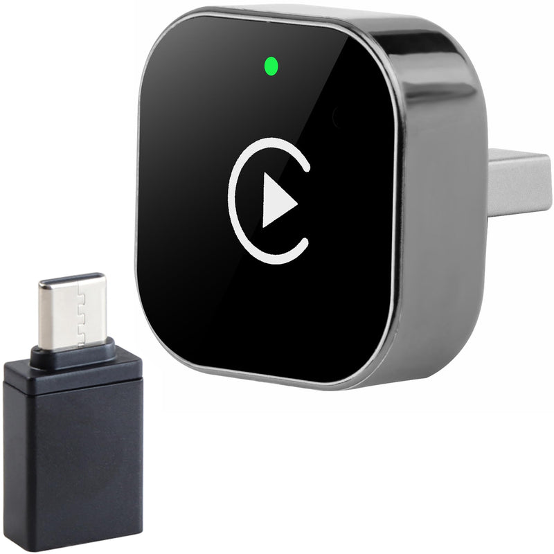 Wireless Carplay Adapter & Android Auto 2025 Upgrade Wired CarPlay to Wireless,2-in-1 Mini USB Design with Fast Stable Connection Car Play for Apple iOS 10+, Android 11+ Version
