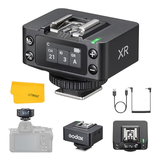 Godox XR TTL Wireless Flash Receiver for Canon Nikon, 2.4G HSS Trigger