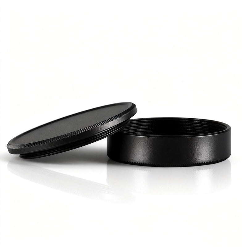 [AUSTRALIA] - Metal M39 Body Cap and Rear Lens Cap Set, CNC Machined Aluminum Alloy Camera Front Body & Lens Rear Cover for Leica Thread Mount (LTM) L39 M39 39mm Screw Mount (LSM) Cameras Lenses (Black) Body Cap+Rear Lens Cap Set Black 