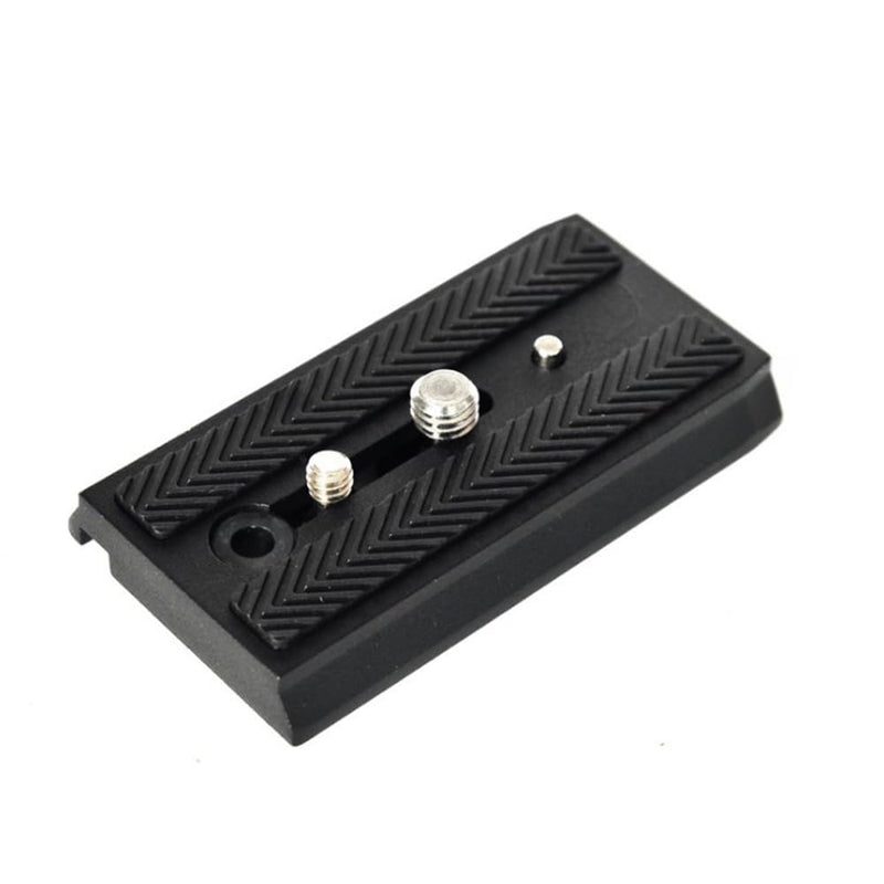 501PL Sliding Dovetail Quick Release Plate - Compatible with Manfrotto 501HDV, 503HDV, 701HDV, MVH400AH, 577/501/503/701 NG Camera Tripod Heads - Includes 1/4"-20 & 3/8"-16 D-Ring Screw Standard Version (90mm)