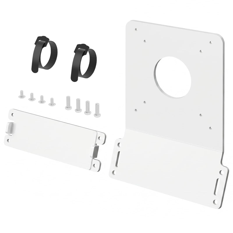 VESA Mount Adapter Kit Only for iMac 24 Inch M1/M3/M4, White Metal Adapter Plate Converts to 75x75 or 100x100 VESA Mounting Pattern, Mounting Hardware Included