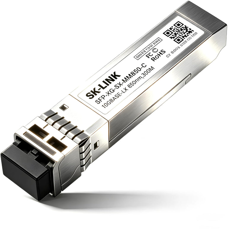 10GBase-SR SFP+ LC Multimode Transceiver 850nm Up to 300m | 10gb Ethernet Adapter Compatible with Cisco, Low Power, Stable Performance
