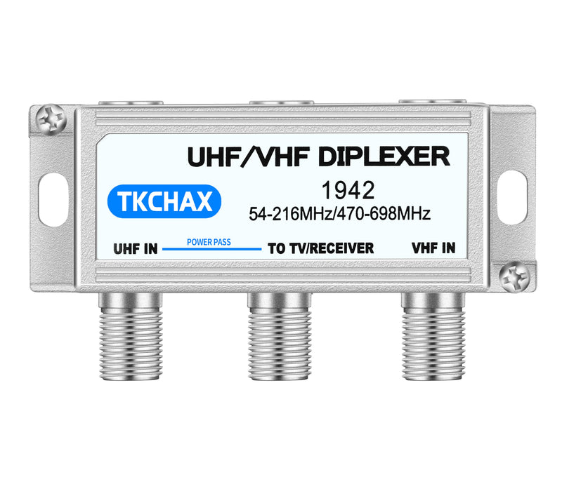 [AUSTRALIA] - UHF/VHF TV Antenna Combiner & Diplexer: Eliminate Rotators, Merge 2 Antennas into 1 Coax Output - Weatherproof for Harsh Outdoor/Indoor Installation 