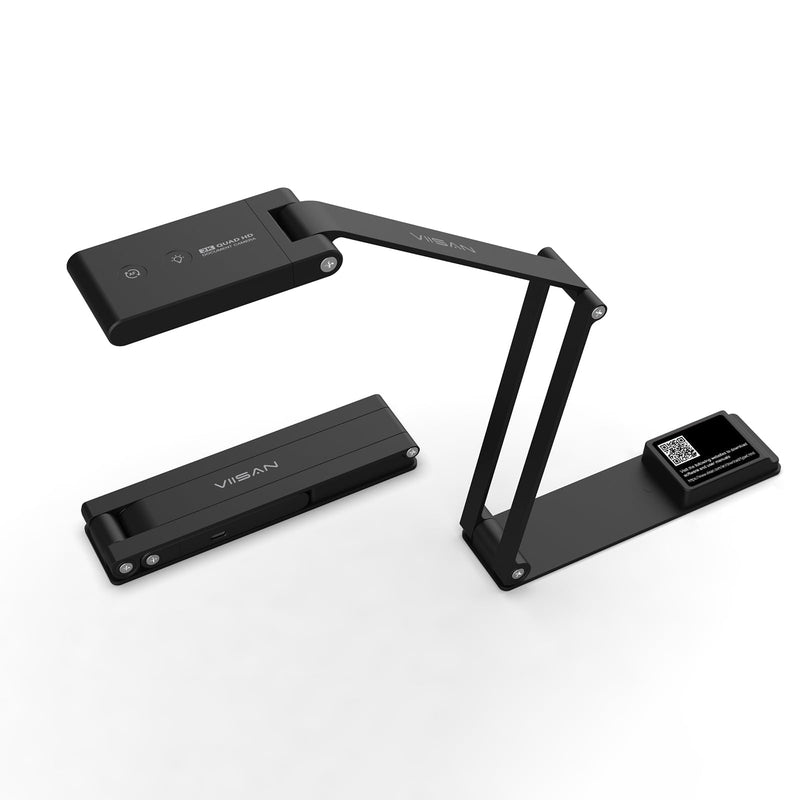 VS5 Document Camera for Teachers, USB Visualizer A3-Size, 2K Webcam with Microphone for Remote Teaching & Live Streaming-Windows, macOS, ChromeOS