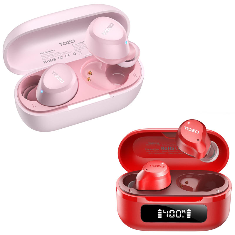 TOZO A1 Wireless Earbuds Bluetooth 5.3 Light Weight NC9 Hybrid Active Noise Cancelling Wireless Earbuds