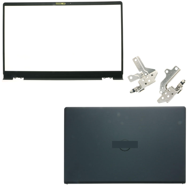 Replacement LCD Back Cover Top Case Lid Bezel Frame with Hinges for Dell Inspiron 15 3510 3511 3515 3520 3525 Series | Compatible with 0WPN8 00WPN8 9WC73 09WC73 AP3LE000901 Black