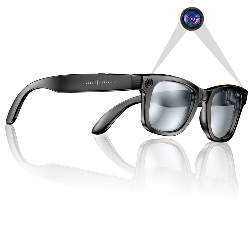 Yowow BIT AI Smart 4K Camera Glasses,HD 1080P Videos,Ultra-Wide Anti-Shake, Vlog Recording, AI Translation, AI Voice Assistant, Open Ears, Wi-Fi Transmission, Music Control Anti-blue light