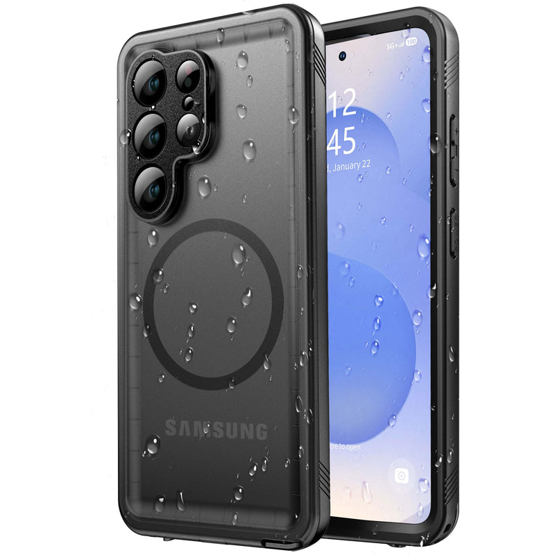 SPORTLINK for Samsung Galaxy S26 Ultra Waterproof Case, Mag/Black, 6.9" | Military-Grade Heavy-Duty 360° Full-Body Protection with Built-in Screen & Camera Protectors, Dustproof, Shockproof