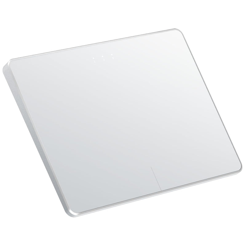 ProtoArc T1 Plus Bluetooth Trackpad for Win 11/10, White Silver | Large 6.4" touch surface, supports 3-device switching via Bluetooth. No USB receiver needed. Rechargeable and Multi-Gesture. White and Silver