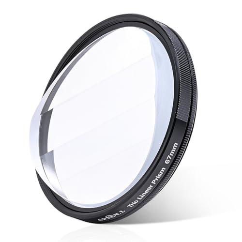 GREEN.L 58mm Motion Blur & Ghost Effect Filter — 360° Rotatable Bilateral Prism for Creative Photos & Videos, Premium Optical Glass with Case & Cloth