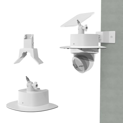 Waterproof Outdoor Sun Rain Shade Shield Cover with Adjustable Corner Mount Bracket for eufy Security 4G LTE Cam S330 Camera,ABS Material All-Round Camera Protective Case (Corner Mount Bracket)