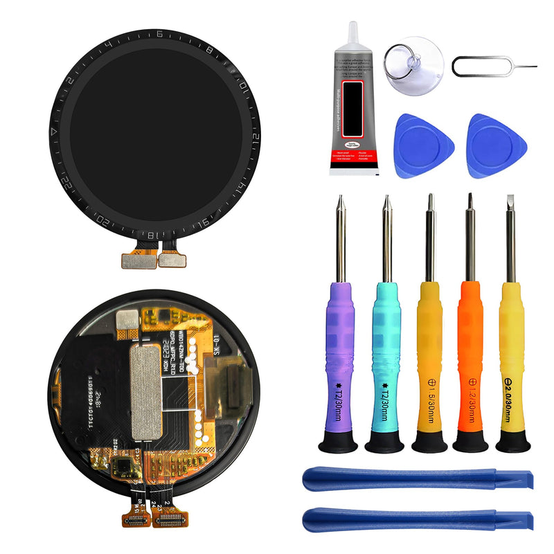 LCD Display Compatible with Huawei Watch GT2 46MM Screen Pantalla Touch Digitizer Replacement [with Fingerprint Function] with Repair Tool kit