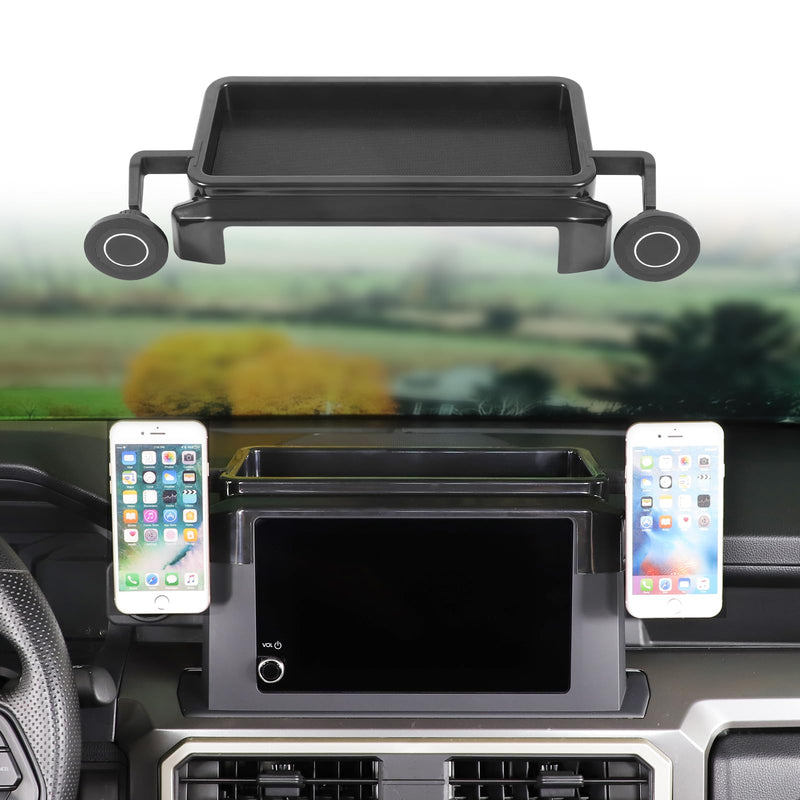 TOYCIDFG Dashboard Storage Tray Behind Screen with Magnetic Phone Holders Compatible with Toyota Tacoma 2024 2025 2026 8inch Touchscreen Version, Car Dash Organizer Accessories