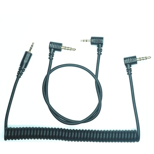 2.5MM-DC3 (MC-DC3) Shutter Release Cable is Suitable for Nikon Cameras Z5II/Z50II/ZR Supports Connection to the Camera Remote Control to Achieve Focusing and Taking Photos(2.5mm-DC3 2pcs) 2.5mm-DC3 2pcs