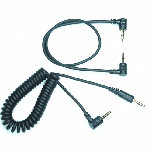 3.5MM-DC3 (MC-DC3) for Nikon Cameras Z5II/Z50II/ZR Shutter Release Cable is Suitable Connect the Timer, Camera Shutter Controller and Indoor Flash Trigger Cable (3.5mm-DC3 2pcs) 3.5mm-DC3 2pcs