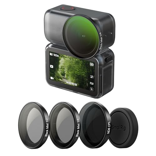 SmallRig Nano Filters Kit for DJI Osmo Nano, Including 1/2 Black Diffusion Filter, 1/4 Black Diffusion Filter, and ND8-CPL Polarizing Filters Black Mist & ND8-CPL Kit