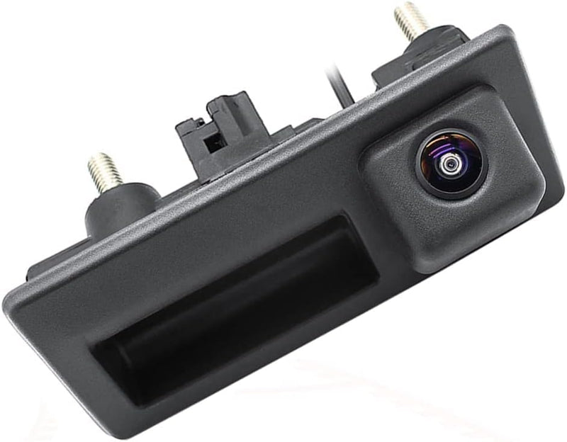 Vehicle Backup Camera with Dynamic Intelligent Trajectory Moving Guide Line for Audi A4L A5 A3 Q3 Q5 RS6 for VW Passat Tiguan Jetta Sharan Touareg, Car Rear View Trunk Handle Camera (110 * 50 mm) 110*50 mm