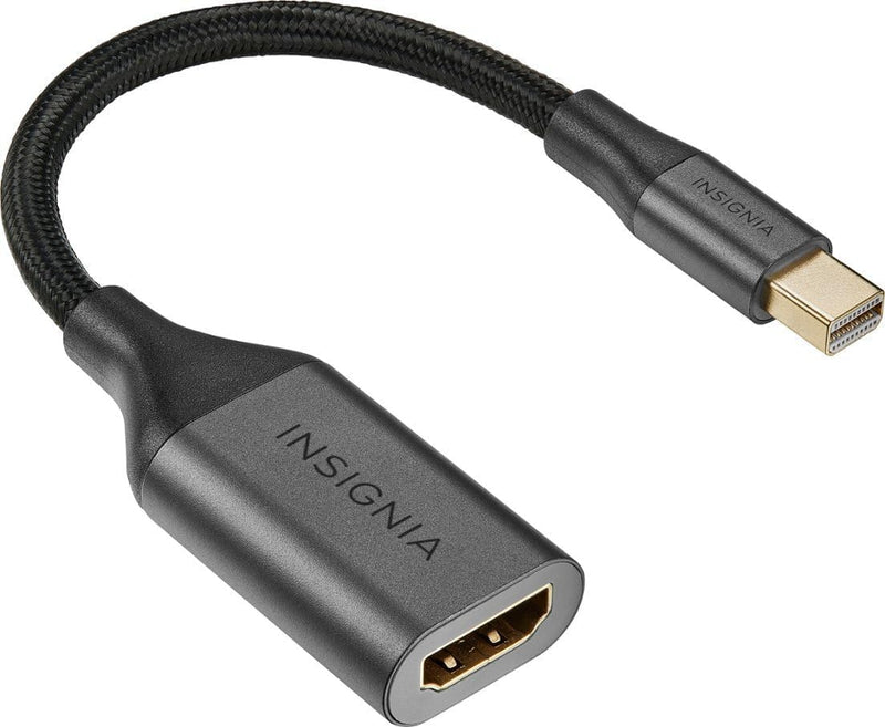 INSIGNIA TV, Monitor & Display Adapters – 4K Ultra HD, 60W Power Delivery, USB 3.0 5Gbps – Compatible with MacBook, iPad, Chromebook, Windows Laptops (Mini Displayport to HDMI Adapter) Mini Displayport to HDMI Adapter