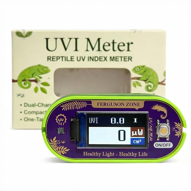 [AUSTRALIA] - Reptile UVI Light Meter – Portable UV Index Reader for Basking Spot Monitoring – Helps Reptile Owners Know When to Replace UV Lamps – for Bearded Dragon, Chameleon & Gecko – Battery Included 1 