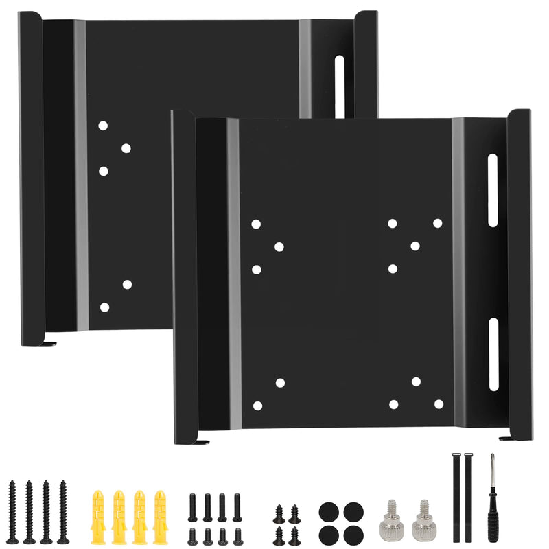 2 Pack Mini PC Mount Compatible with Lenovo ThinkCentre Tiny | Wall VESA and Under Desk Mount for Lenovo ThinkCentre Tiny Desktops M600 M700 M710Q M715q M720Q M800z M900 M910Q 2