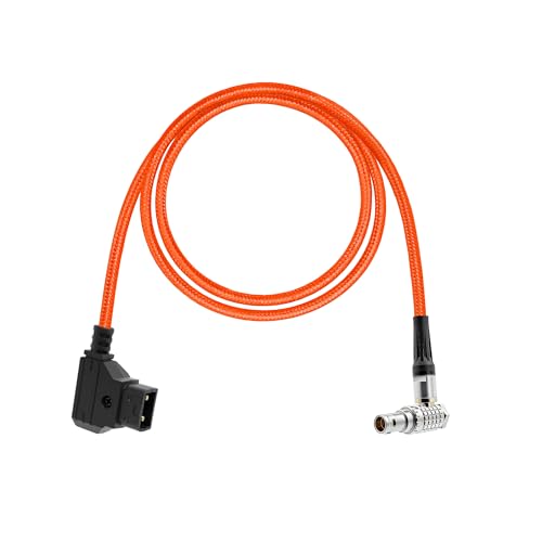 D-TAP to Lemo-Compatible 2 Pin Male Power Cable Suitable for Teradek Z Cam ARRI RED DJI TILTA Paralinx Preston Transvideo Offhollywood Switronix Panasonic (Orange) Orange