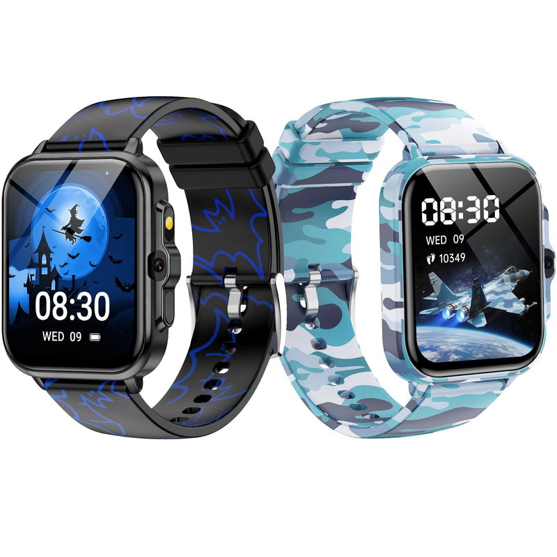 Smart Watch for Kids Boys Age 5-12, Ai Functions Games HD Touch Screen Watches with Video Camera Music Player Pedometer Heart Rate Sleep Tracker Christmas Birthday Gifts for Girls