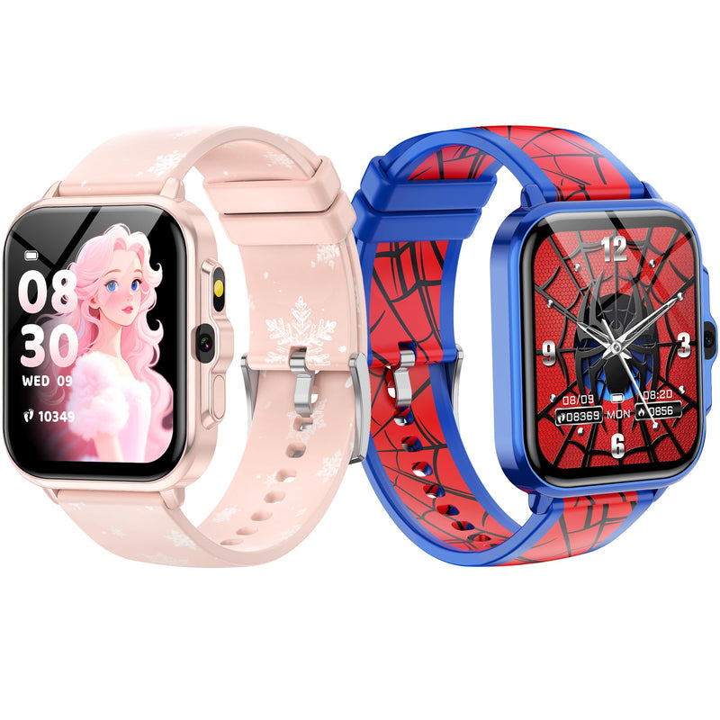 Smart Watch for Kids Boys Girls Age 5-12, Ai Functions Games HD Touch Screen Watches with Video Camera Music Player Pedometer Heart Rate Sleep Tracker Christmas Birthday Gifts for Girls