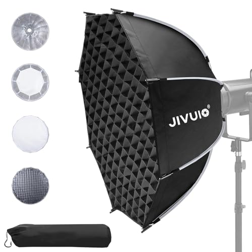 23.6"/60cm Octagonal Softbox, Quick Release Bowens Mount with Grid 23.6 in