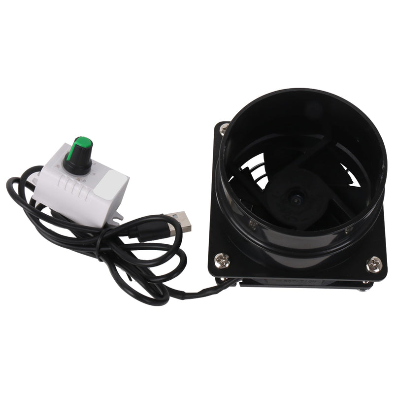 5V USB Small Range Hood Fan Black Ideal for Purifying Kitchen Air in Small Apartments, RVs, and Dormitories