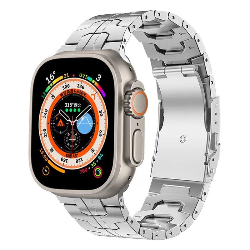 Titanium Band for Apple Watch Ultra 3/2/1 49mm Series 11/10 46mm | Metal Strap for iWatch 9/8/7/SE3/SE2/SE/6/5/4/3/2/1 42mm | 40% Lightweight,Skin-Friendly,Water Resistance,Fit Wrist 6.3''-9'' silver 49/46/45/44/42mm (series 3 2 1)