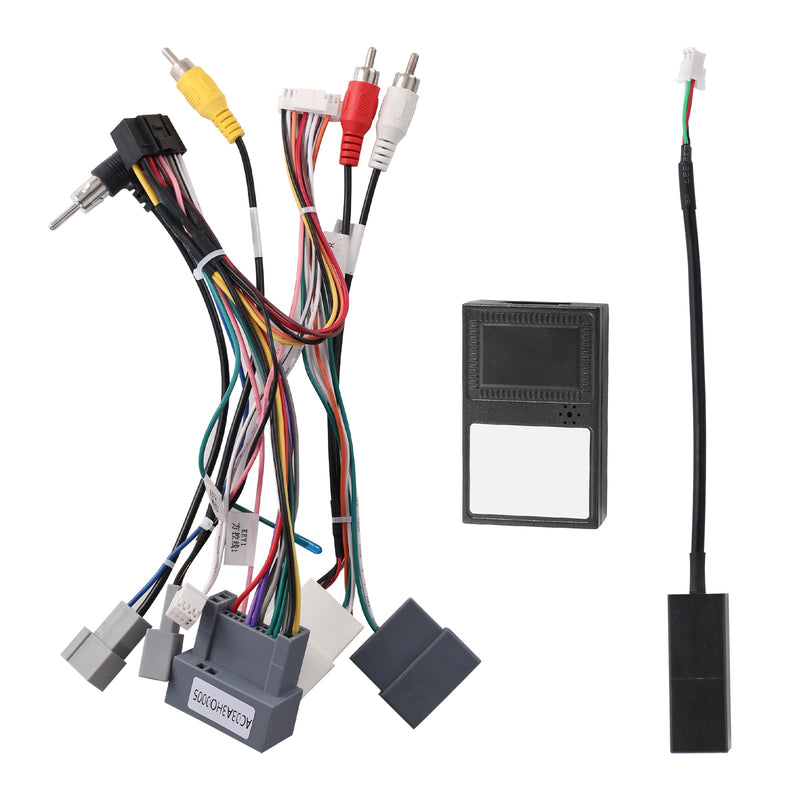 Car Stereo Wiring Harness Connector for Honda CR-V 2012-2014/ Civic 2012 with 2.4L Displacement,16PIN Radio Wire Harness Power Cable with CANBUS Support Original Camera/SWC