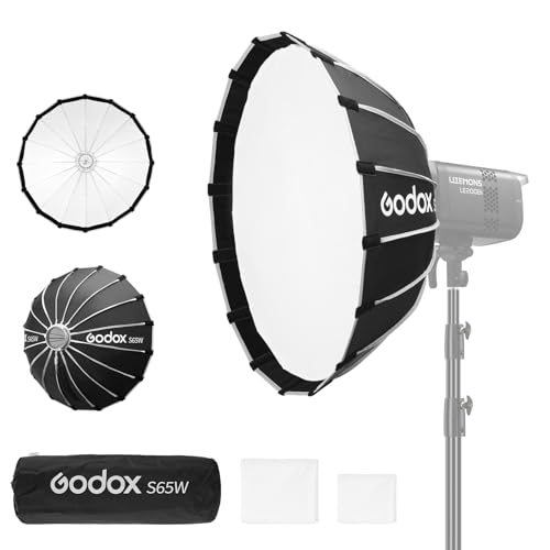 Godox S65W Softbox 65cm/25.6" White Inner Bowens Mount with Diffuser/Carry White-inner Softbox