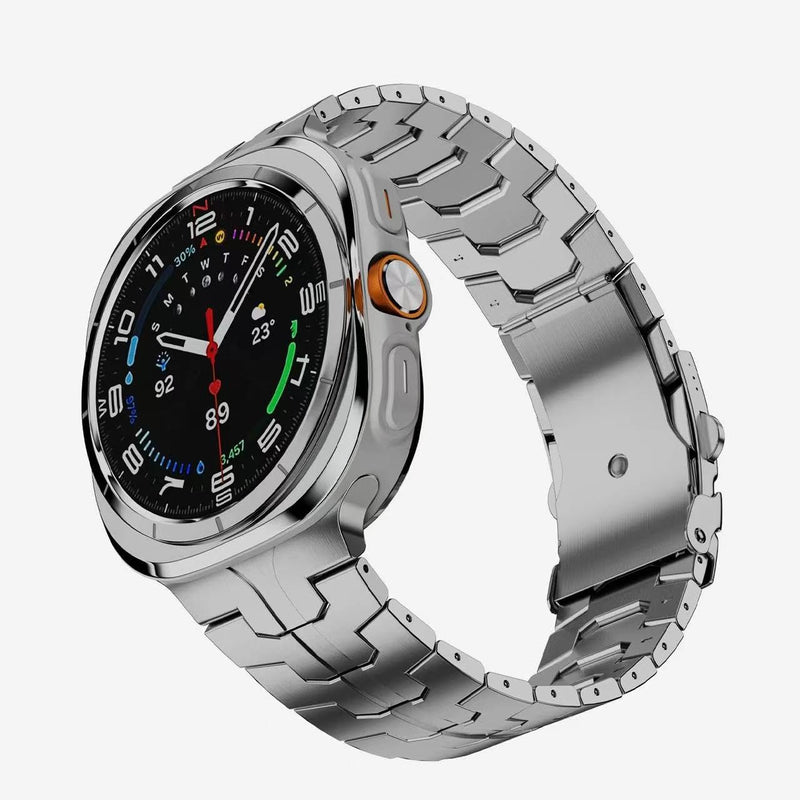 Titanium Metal Band for Samsung Galaxy Watch Ultra 2 1 47mm (2026) | No Gap Grade 2 Titanium Strap for Ultra 2025/2024,Skin-Friendly,40% Lightweight,Corrosion Resistance,Fit Wrists 6.3''-9'' silver