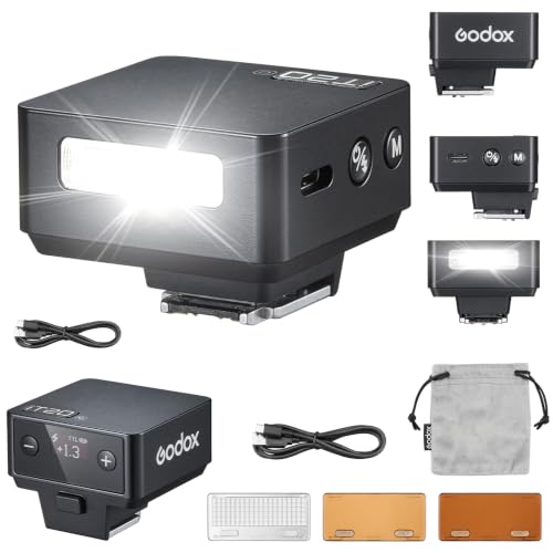Godox iT20-R IT20R TTL Mini Flash for Ricoh GR III with Diffuser BLACK