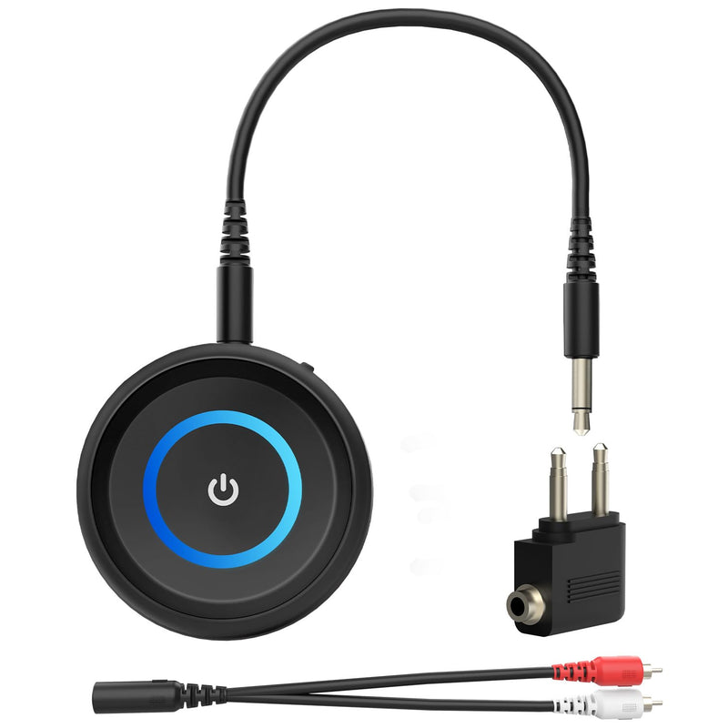 [AUSTRALIA] - BANIGIPA Bluetooth 5.3 Transmitter Receiver, 2-in-1 Wireless Transmitter Receiver for TV/Airplane/Home Stereo/Speakers/Headphones/Car, Audio Adapter w/3.5mm AUX/RCA Jack, Dual Link, Low Latency, 16H 