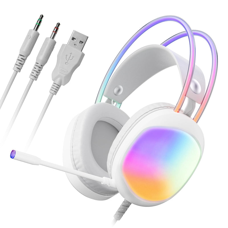 [AUSTRALIA] - Headset with Mic, RGB Wired Gaming Headset with Surround Sound, Noise Canceling Gaming Headphones for PC, PS5/PS4, Laptop, Mac, Nintendo- HG8959 
