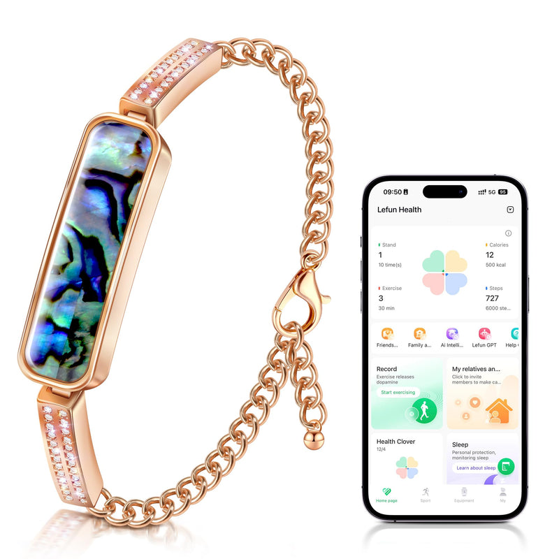 Fitness Tracker Bracelet for Women, Heart Rate & Blood Pressure Monitor Oxygen Sleep & Activity Tracker Step & Calorie Counter Stylish Smart Bracelet, Compatible with iOS & Android (Blue) Blue