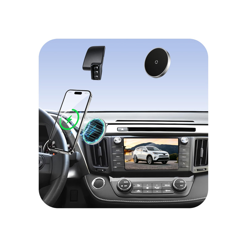 Phone Mount for Toyota RAV4 (2013-2018),15W Wireless Car Charger,Magnetic Phone Holder,Dashboard Hands Free Mobile Holder,360° Adjustable,2014 2015 2016 2017 RAV-4 Interior Accessories,New Car Gifts Toyota RAV4 | 2013-2018